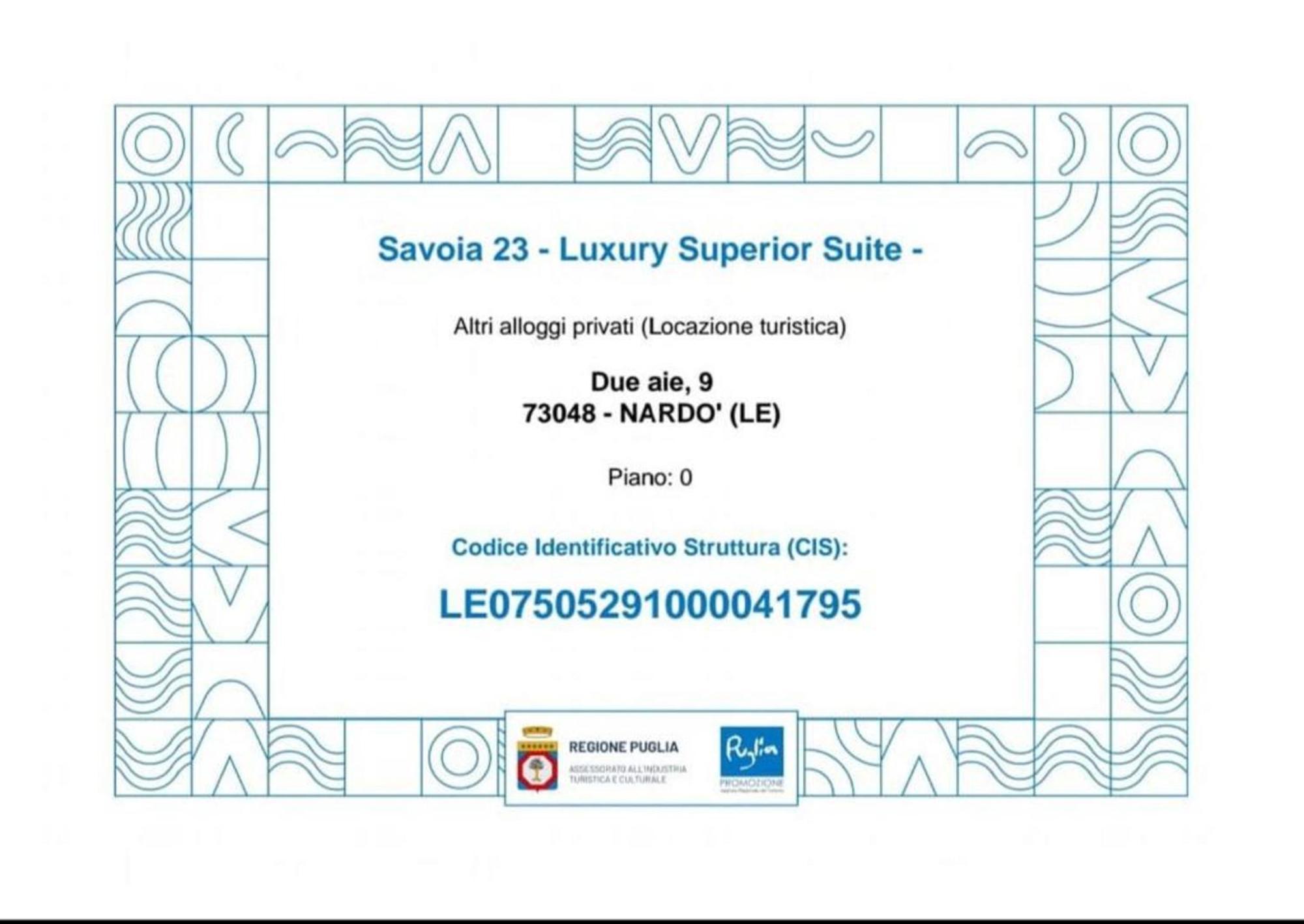 Savoia23 Bed & Breakfast นาร์โด ภายนอก รูปภาพ